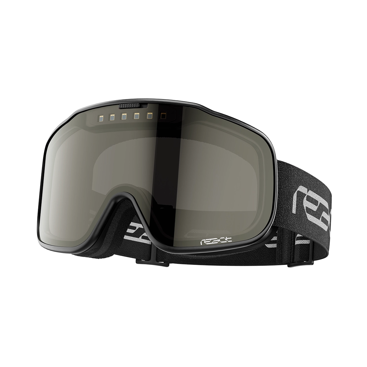 sight 2.0 onyx black ski goggles Shadetronic Swiss Made react